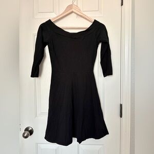 Charlotte Russe Black Off the Shoulder Cotton dress